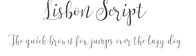 Lisbon Script by Zulfan Iskandar — Script Handwritten Font