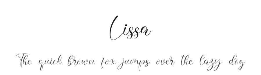 Lissa by NanaNissa — Script Handwritten Font