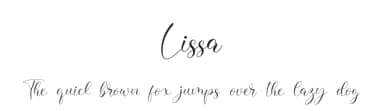Lissa by NanaNissa — Script Handwritten Font — thumbnail 1