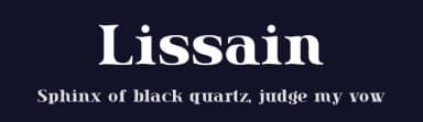 Lissain by Typesgal — Serif Font — thumbnail 2