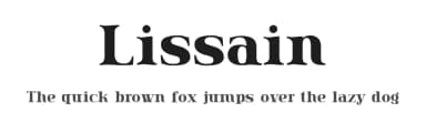 Lissain by Typesgal — Serif Font — thumbnail 1
