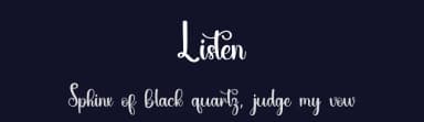 Listen by PiPi Creative STUDIO — Script Handwritten Font — thumbnail 2