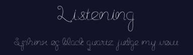 Listening by weknow — Script Handwritten Font — thumbnail 2
