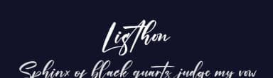 Listhon by Wildan Type — Script Handwritten Font — thumbnail 2