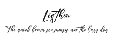 Listhon by Wildan Type — Script Handwritten Font — thumbnail 1