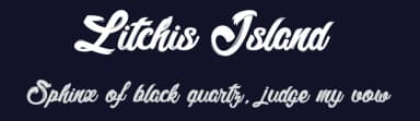 Litchis Island by dcoxy - Greg Medina — Script Handwritten Font — thumbnail 2