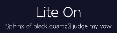 Lite On by FactoryType — Sans Serif Font — thumbnail 2