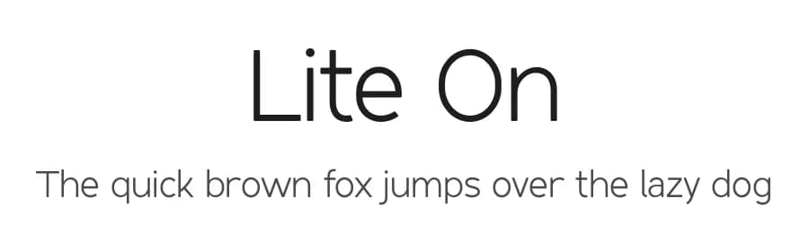 Lite On by FactoryType — Sans Serif Font — preview 1