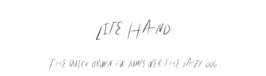 Lite Hand by Xerographer Fonts — Script Handwritten Font — thumbnail 1