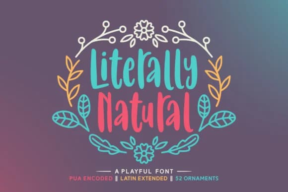 Literally Natural Font by Situjuh — Script Handwritten Font