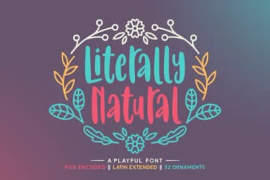 Literally Natural Font by Situjuh — Script Handwritten Font — thumbnail 1