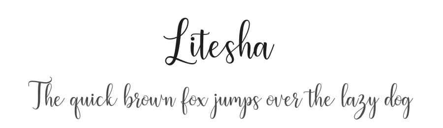 Litesha by Amarlettering - Takiy — Script Handwritten Font