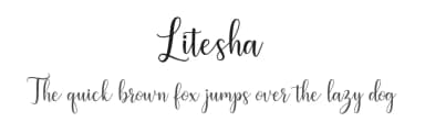 Litesha by Amarlettering - Takiy — Script Handwritten Font — thumbnail 1