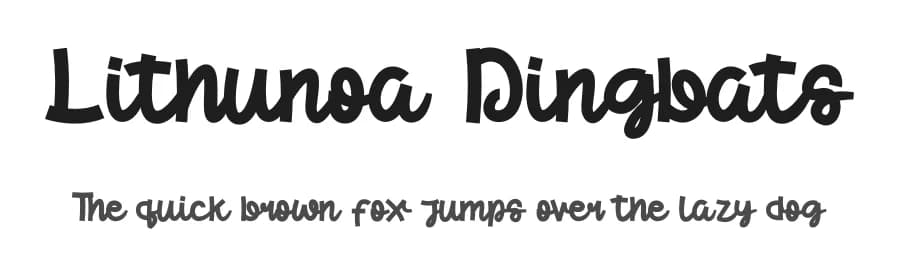 Lithunoa Dingbats by Jadatype — Dingbats Font