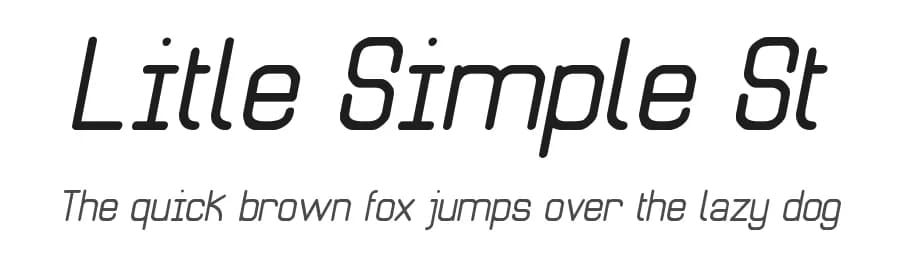 Litle Simple St by Southype — Sans Serif Font