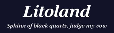 Litoland by Typesgal — Serif Font — thumbnail 2