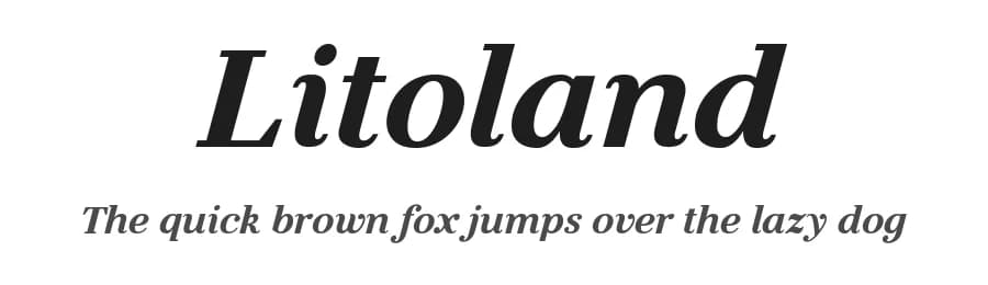 Litoland by Typesgal — Serif Font