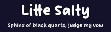 Litte Salty by Origin Type — Script Handwritten Font — thumbnail 2