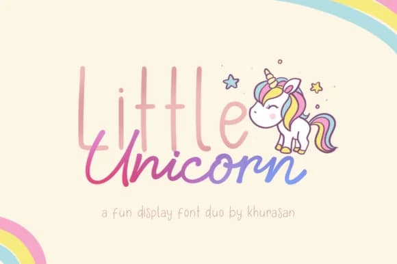 Little Unicorn Font by Khurasan — Script Handwritten Font