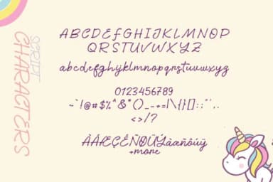 Little Unicorn Font by Khurasan — Script Handwritten Font — thumbnail 5