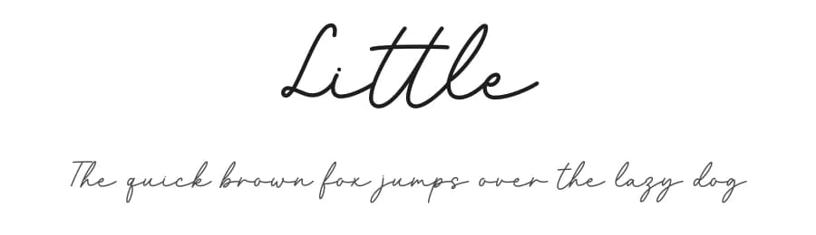 Little by Graphix Line Studio — Script Handwritten Font