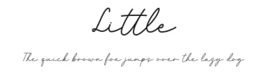 Little by Graphix Line Studio — Script Handwritten Font — thumbnail 1