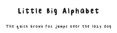 Little Big Alphabet by Priscilla — Script Handwritten Font — thumbnail 1