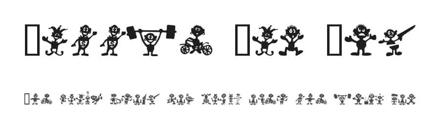 Little Big Man by Font Environment — Dingbats Font