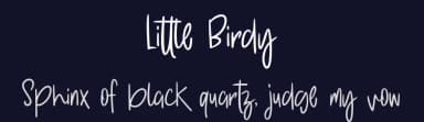 Little Birdy by Four Lines — Script Handwritten Font — thumbnail 2