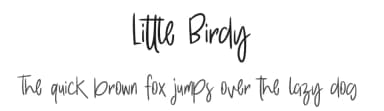 Little Birdy by Four Lines — Script Handwritten Font — thumbnail 1