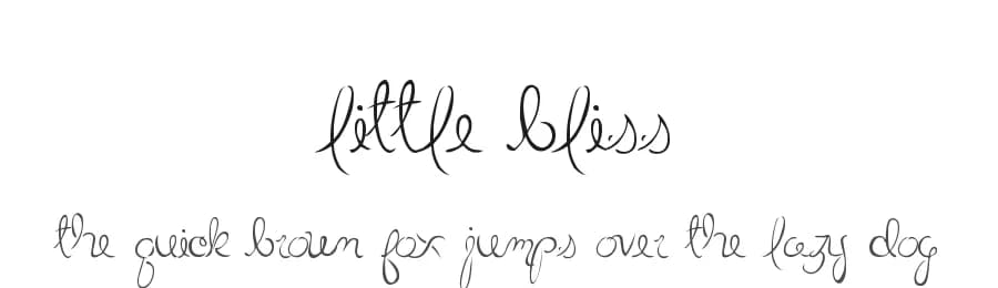 Little Bliss by Dirt2.com - SickCapital — Script Handwritten Font