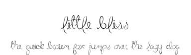 Little Bliss by Dirt2.com - SickCapital — Script Handwritten Font — thumbnail 1