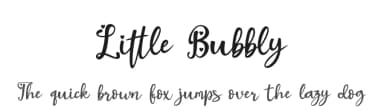 Little Bubbly by Supersemar Letter — Script Handwritten Font — thumbnail 1