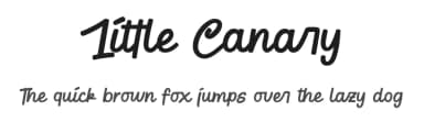 Little Canary by Four Lines — Script Handwritten Font — thumbnail 1