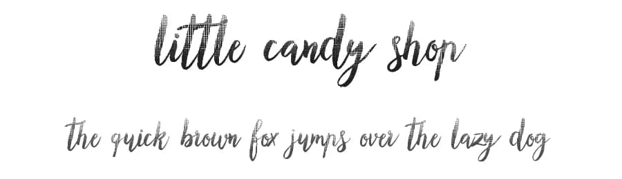 Little Candy Shop by Woodcutter — Script Handwritten Font