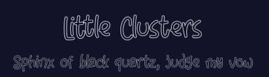Little Clusters by Abo Daniel Studio — Script Handwritten Font — thumbnail 2