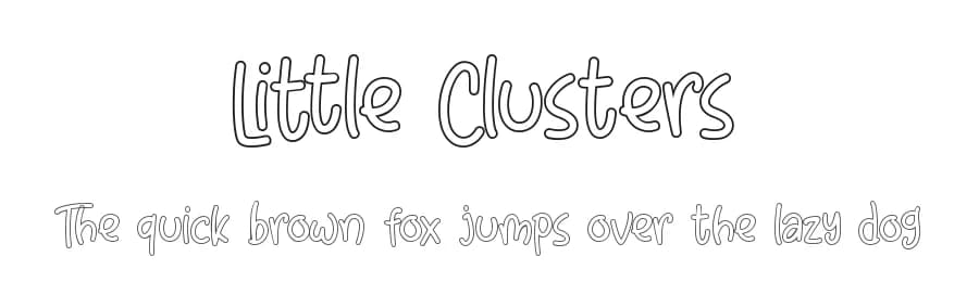 Little Clusters by Abo Daniel Studio — Script Handwritten Font