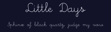 Little Days by West Wind Fonts — Script Handwritten Font — thumbnail 2