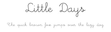 Little Days by West Wind Fonts — Script Handwritten Font — thumbnail 1
