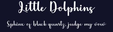Little Dolphins by Danar Nugroho — Script Handwritten Font — thumbnail 2