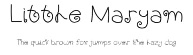Little Maryam by Letterhanna Type Foundry — Script Handwritten Font — thumbnail 1