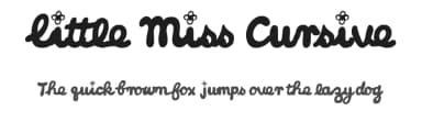 Little Miss Cursive by KiddieFonts — Script Handwritten Font — thumbnail 1