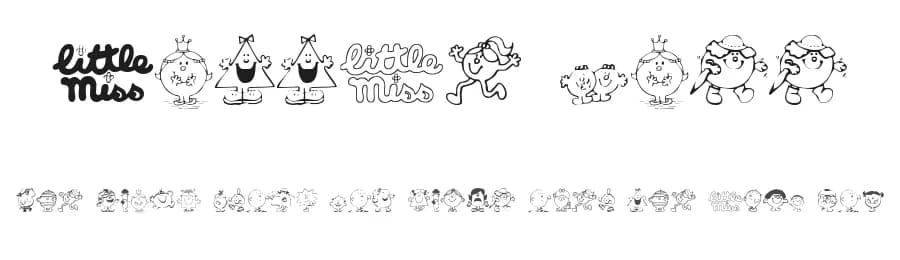 Little Miss by KiddieFonts — Dingbats Font