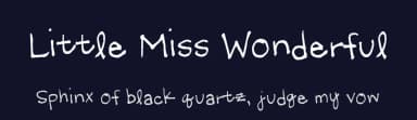 Little Miss Wonderful by FontPanda — Script Handwritten Font — thumbnail 2