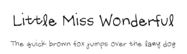 Little Miss Wonderful by FontPanda — Script Handwritten Font — thumbnail 1