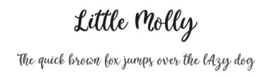 Little Molly by Jimtype Studio — Script Handwritten Font — thumbnail 1