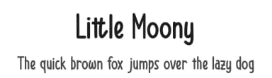 Little Moony by Kong Font — Script Handwritten Font — thumbnail 1