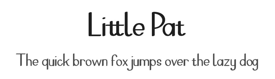 Little Pat by Sawarna Studio — Script Handwritten Font