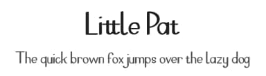 Little Pat by Sawarna Studio — Script Handwritten Font — thumbnail 1