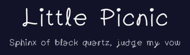 Little Picnic by Geronimo Font Studios — Script Handwritten Font — thumbnail 2